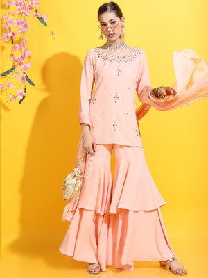 Vishudh Women Kurta Sharara Set