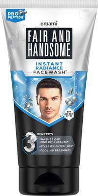 FAIR AND HANDSOME Instant Radiance Facewash|Pro-Peptide|Washes of Fine Pollutants Face Wash