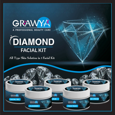 Grawya Professional Diamond Facial Kit ( Set of 5)(275 g)