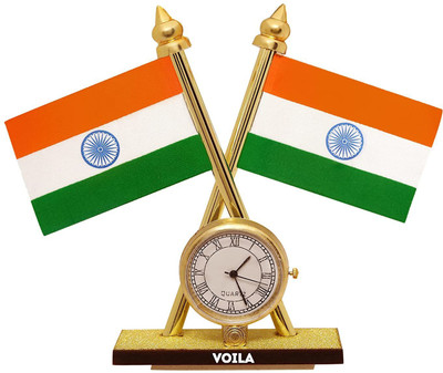 VOILA India Double Sided Wind Car Dashboard Flag(Plastic)