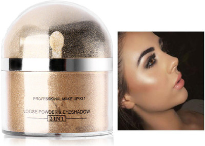 Latixmat shiny face glow loose glittery highlighter make up Highlighter(gold)