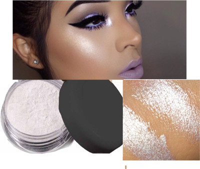 YAWI NEW PROFESSIONAL MAKE UP LOOK SILVER HIGHLIGHTER Highlighter(SILVER)
