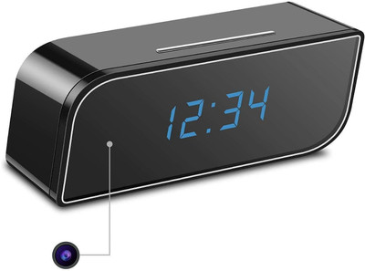 Clipface SPY TABLE CLOCK Wireless Hidden Camera Wireless Hidden Full Hd Spy Digital Table Clock Camera Mini Camera Action Camera Sports and Action Camera(Black, 8 MP)