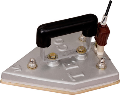 Ideal Tejco Brass Base Electric Press Laundry & Tailor USE Only 16 PUND 7.5 KG 1000 W Dry Iron(Gold, Silver)