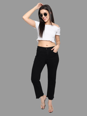 Live Ok Boyfriend Women Black Jeans