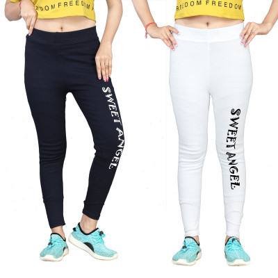 FAYDA MALL Black, White Jegging(Printed)