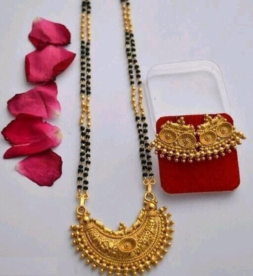Springal Alloy Gold-plated Silver Jewellery Set(Pack of 1)