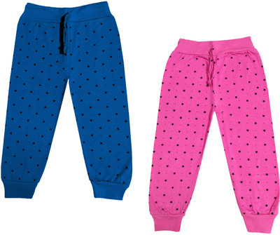 IndiWeaves Capri For Girls Casual Polka Print Pure Cotton(Blue Pack of 2)