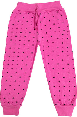 Indistar Capri For Girls Casual Printed Pure Cotton(Pink Pack of 1)