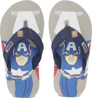 Avengers Captain America Boys Slip On Slipper Flip Flop(Grey , 7-8 Years)