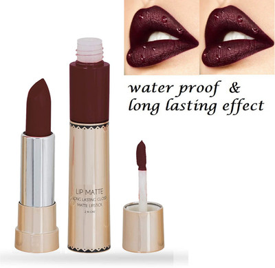 ADJD Lip Matte 2 IN 1 Long Lasting Matte & Gloss Lipstick COFFEE(COFFEE, 8 ml)