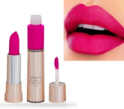 ADJD Lip Matte 2 IN 1 Long Lasting Matte & Gloss Lipstick PINK(PINK, 8 ml)