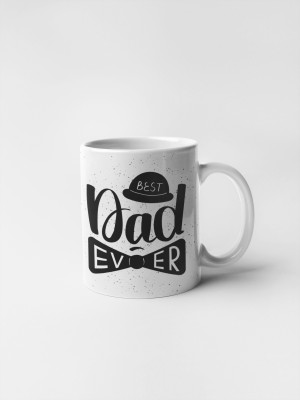 Easy Way Prints Gift for Papa, Best Gift For Dad, Best Dad Ever Ceramic Coffee Mug(325 ml)