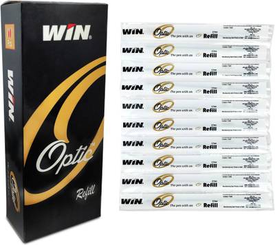 Win Optic Refills | 50Pcs Blue | 0.7mm Diamond Cut Tip | Budget Friendly Ball Pen Refill