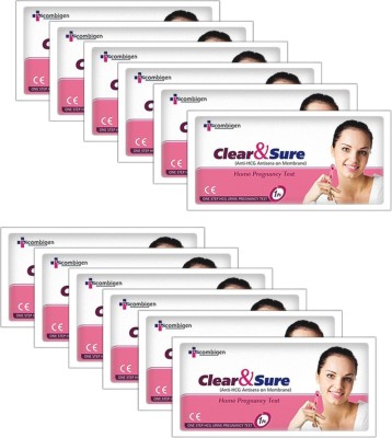 Clear & Sure Home One Step Urine HCG Pregnancy Test Kit(12 Tests)