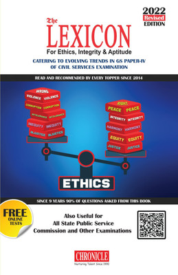 Lexicon For Ethics, Integrity & Aptitude For IAS General Studies 7TH Edition(Paperback, Chronicle Editorial Team & Niraj Kumar (Author), N.N. Ojha (Editor))