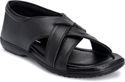 John Karsun Men Black Sandals