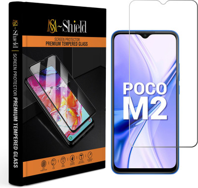 MS-Shield Edge To Edge Tempered Glass for Poco M2(Pack of 1)