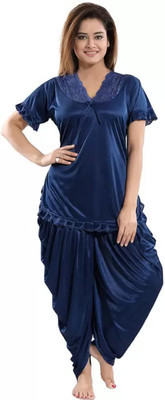 CK Collection Influent Women Nighty Set(Blue)