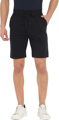 TURTLE Solid Men Dark Blue Casual Shorts