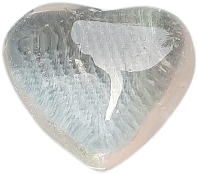 Maitri Export Clear Quartz Heart Shape Decorative Showpiece  -  1.5 cm(Crystal, White)