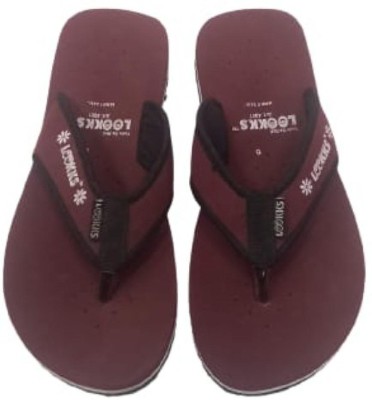 Sanglap Bazar Men Slippers(Maroon , 7.5)