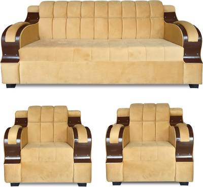 Owleaf Furnisha Fabric 3 + 1 + 1 Sofa Set