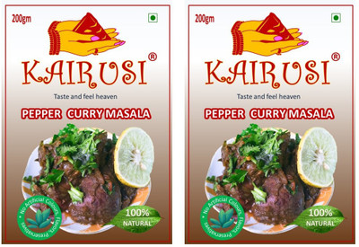 KAIRUSI Pepper Curry Masala Pack of 2(2 x 200 g)