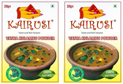 KAIRUSI Vatha Kulambu Powder Pack of 2(2 x 200 g)