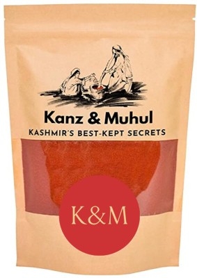 Kanz and Muhul Natural Fresh Hand Grinded Kashmiri Red Chilli - Lal Mirch Powder - 200 gm(200 g)