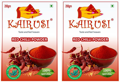 KAIRUSI Red Chilli Powder Pack of 2(2 x 200 g)