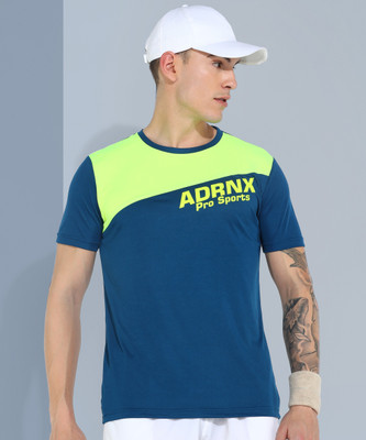Adrenex Colorblock Men Round Neck Multicolor T-Shirt