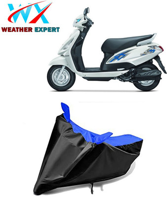 WEATHER EXPERT Waterproof Two Wheeler Cover for Suzuki(Swish 125, Black, Blue)