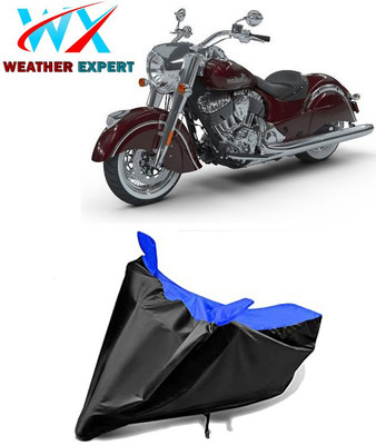 WEATHER EXPERT Waterproof Two Wheeler Cover for Indian(Chief Classic, Black, Blue)