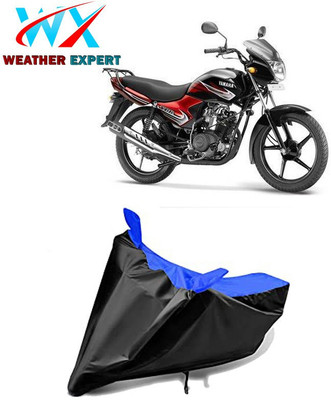 WEATHER EXPERT Waterproof Two Wheeler Cover for Yamaha(YBR 110, Black, Blue)