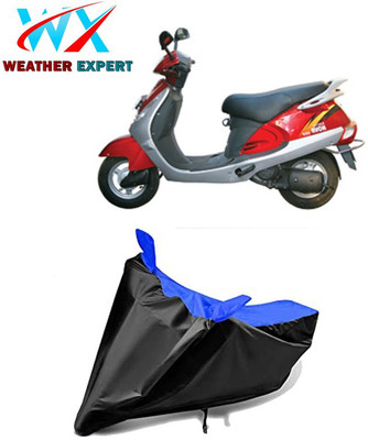 WEATHER EXPERT Waterproof Two Wheeler Cover for Kinetic(Nova, Black, Blue)