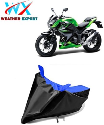 WEATHER EXPERT Waterproof Two Wheeler Cover for Kawasaki(Z250, Black, Blue)