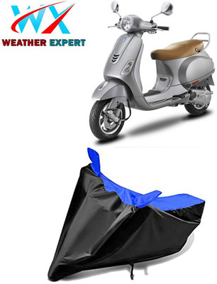 WEATHER EXPERT Waterproof Two Wheeler Cover for Vespa(Vespa VXL, Black, Blue)