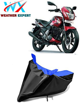 WEATHER EXPERT Waterproof Two Wheeler Cover for TVS(Flame, Black, Blue)
