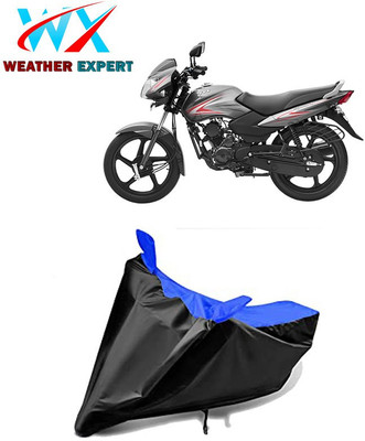 WEATHER EXPERT Waterproof Two Wheeler Cover for TVS(Sport, Black, Blue)