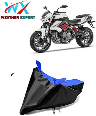 WEATHER EXPERT Waterproof Two Wheeler Cover for Benelli(TNT 600i, Black, Blue)