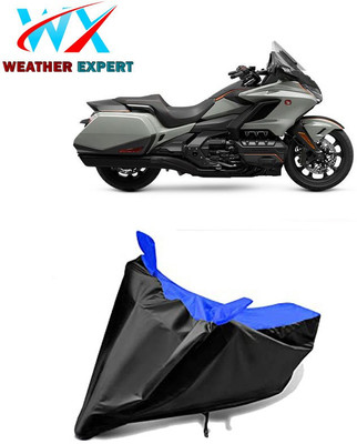 WEATHER EXPERT Waterproof Two Wheeler Cover for Honda(Gold Wing, Black, Blue)