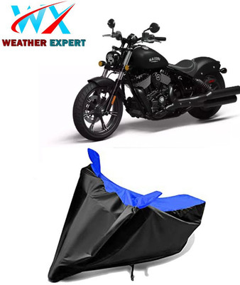 WEATHER EXPERT Waterproof Two Wheeler Cover for Indian(Chief, Black, Blue)