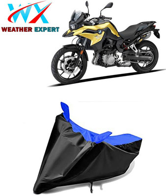 WEATHER EXPERT Waterproof Two Wheeler Cover for BMW(F 750 GS, Black, Blue)