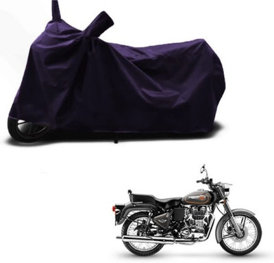 MJD Waterproof Two Wheeler Cover for Royal Enfield(Bullet 500, Blue)