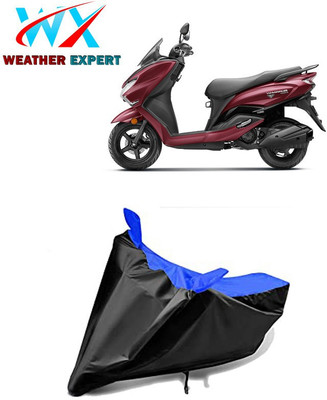 Mdstar Waterproof Two Wheeler Cover for Suzuki(Burgman Street 125, Black, Blue)