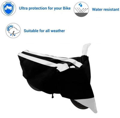 prapt accessories Two Wheeler Cover for Bajaj(Pulsar 160 NS DTS-i, White)