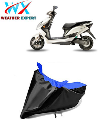 WEATHER EXPERT Waterproof Two Wheeler Cover for Evolet(Derby, Black, Blue)