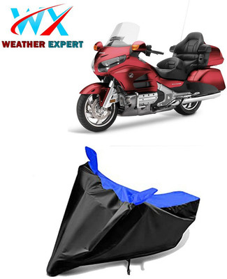 WEATHER EXPERT Waterproof Two Wheeler Cover for Honda(Gold Wing GL1800, Black, Blue)