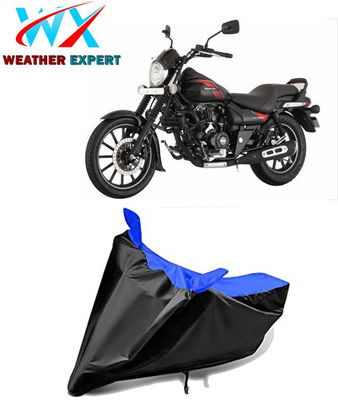 WEATHER EXPERT Waterproof Two Wheeler Cover for Bajaj(Avenger, Black, Blue)